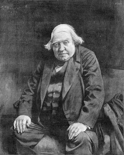 Engraved Portrait by Henri Dochy d Bonnat